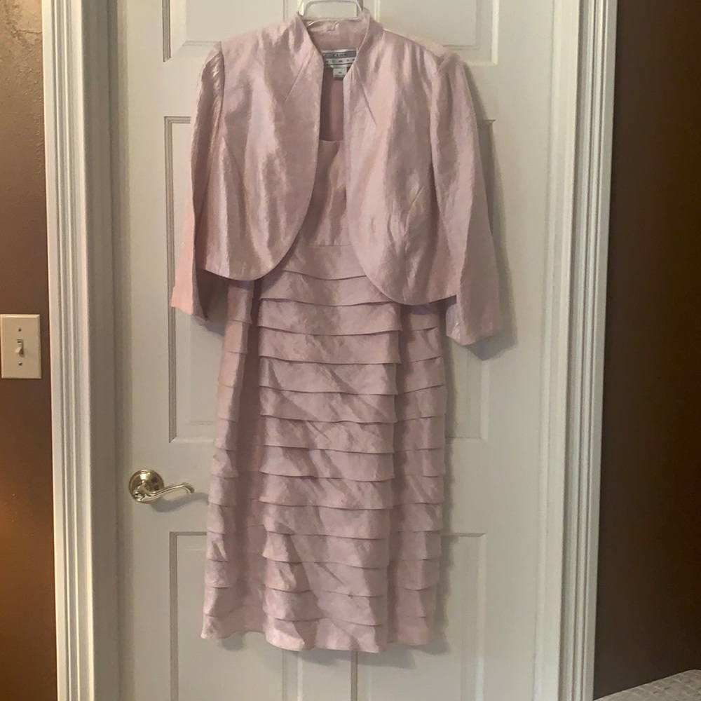Dusty pink Jessica Howard cocktail dress, size 14W